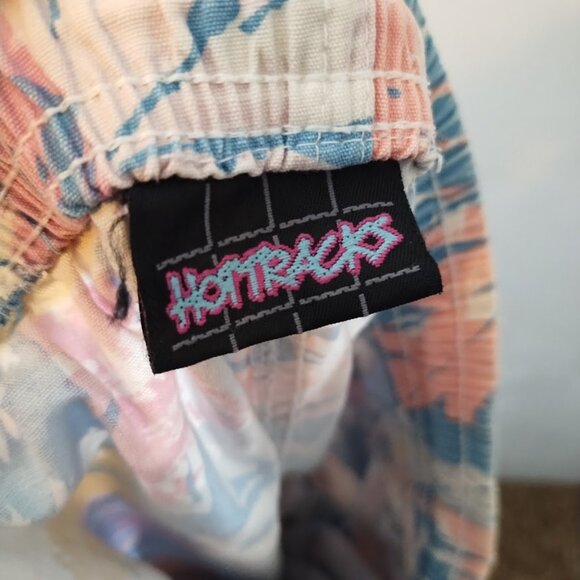 Vintage Hot Tracks Shorts Pastels Floral Summer Pockets Medium - Picture 6 of 7